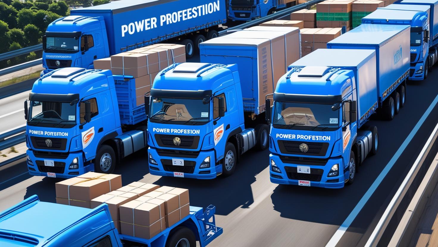 Straight delivery truck